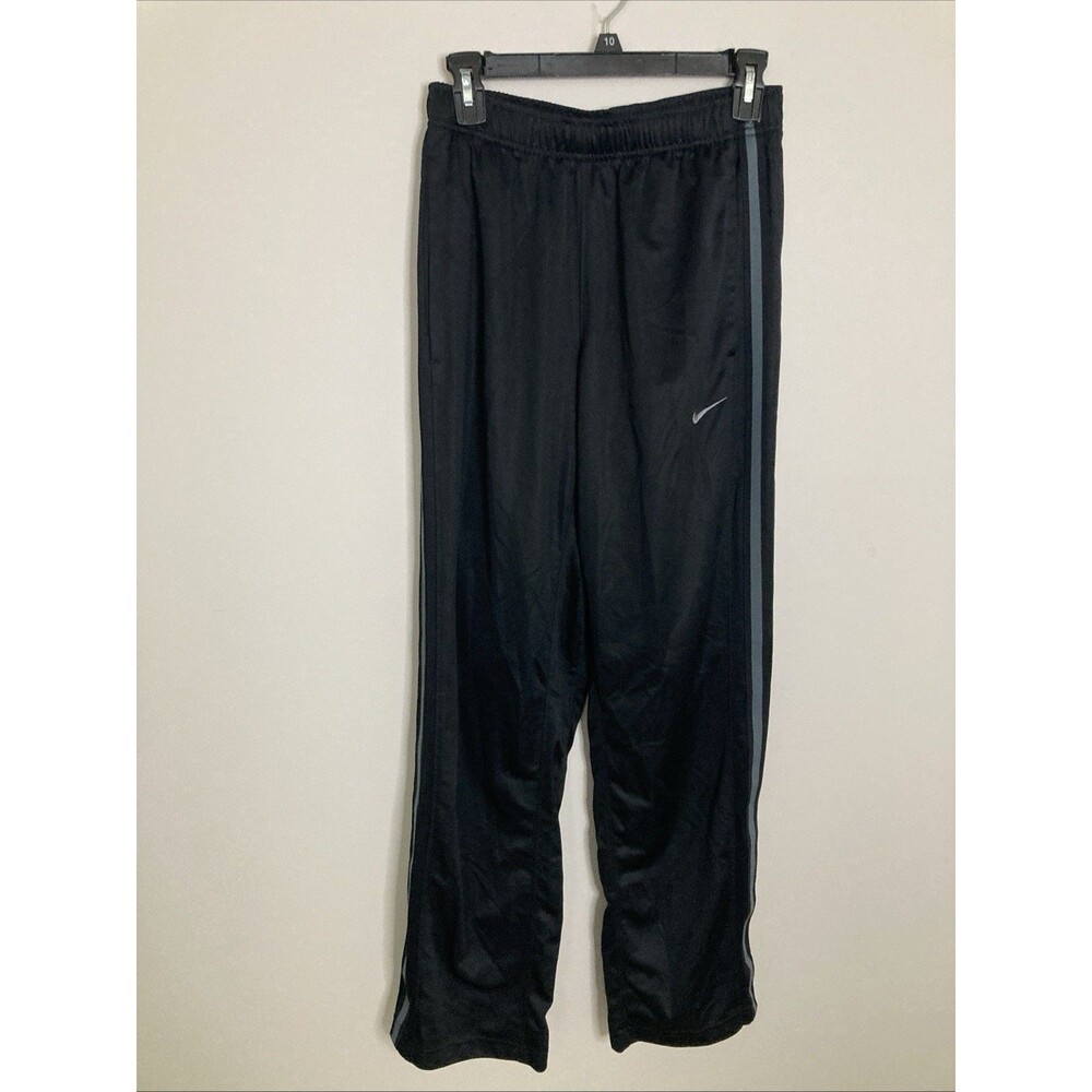 Vintage Y2K Nike Track Pants Men Small  Black Gray Side Stripe